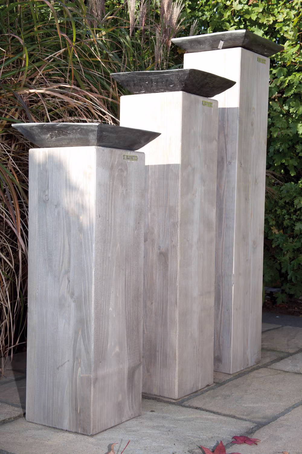 Set of 3 Decorative Columns