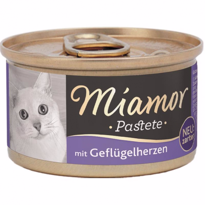 Katzen-Pastete mit Geflügelherzen