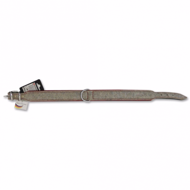 Hundehalsband Filz mit Rindsleder