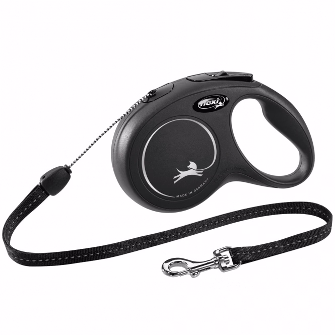 Rollleine New Classic Seil S, 8 m, Schwarz