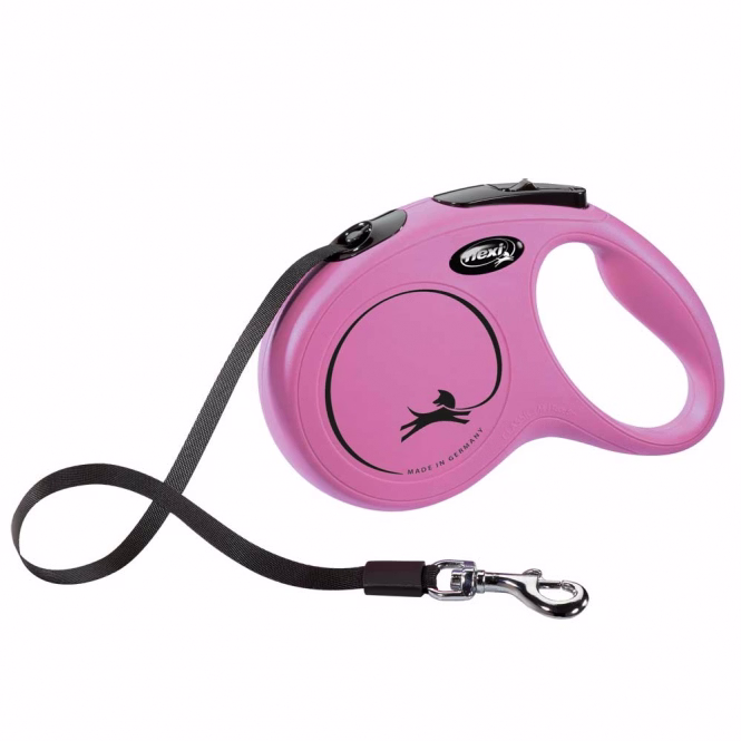Rollleine New Classic Gurt 5 m, Pink