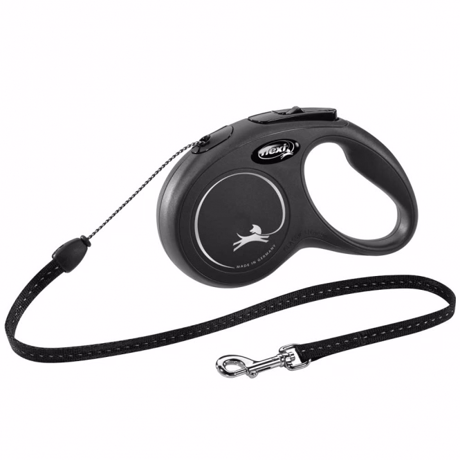 Rollleine New Classic Seil S, 5 m, Schwarz